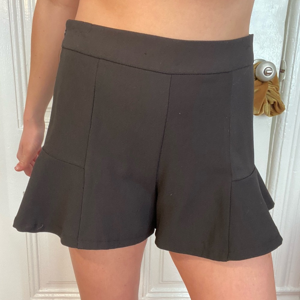 Black skort shorts